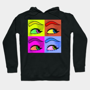 pop art eyes Hoodie